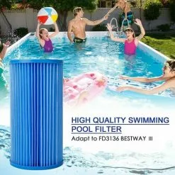Générique Cartouches De Filtration Intex Pour Filtre Piscine,Compatible Avec Le Remplacement De La Cartouche Filtrante III FD3136 LITZEE (2pcs) Accessoires -Pompe et filtre de piscine Soldes 60481191 4