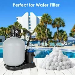 NAXUNNN 700g Boules De Filtre De Piscine, Balles Filtrantes,Média Filtre à Fibres -Pompe et filtre de piscine Soldes 60501787 5