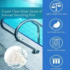 NAXUNNN Balles Filtrantes,1400g Boules De Filtre De Piscine 9 NAXUNNN Balles Filtrantes,1400g Boules De Filtre De Piscine -Pompe et filtre de piscine Soldes 60504403 5