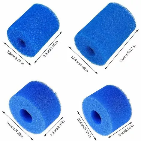 PREMIER Cartouche D'éponge De Mousse De Filtre De Piscine Pour La Pompe De Filtre D'Intex Réutilisable Et Lavable 3 PREMIER Cartouche D'éponge De Mousse De Filtre De Piscine Pour La Pompe De Filtre D'Intex Réutilisable Et Lavable – Image 3