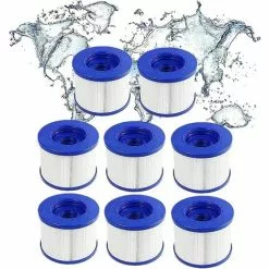 Pompe et filtre de piscine Soldes 38 ZOLGINAH Lot De 8 Cartouches Filtrantes De Rechange Pour Spa Hot Tub/Clever Spa - Avec Filetage à Vis - Pour Spa-N1407535/filtre Pour Mspa,Pour Spa Pool Filtre Kit D'entretien