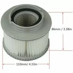 FR-LIFE BR-Vie Pack De 2 Filtres De Rechange Pour MSPA FD2089, Pompe à Cartouche Filtrante Pour MSPA Tous Les Spas Actuels -Pompe et filtre de piscine Soldes 60609624 5