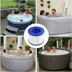 JOORRT Lot De 4 Cartouches Filtrantes De Rechange Pour Spa Hot Tub/Clever Spa - Avec Filetage à Vis - Pour Spa-N1407535/filtre Pour Mspa,Pour Spa Pool Filtre Kit D'entretien -Pompe et filtre de piscine Soldes 60667911 4