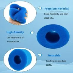 JOORRT Éponge Filtrante Type A, Filtre Éponge Cartouche Réutilisables Et Lavables -Pompe et filtre de piscine Soldes 60668107 3