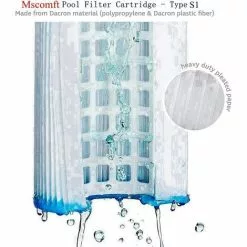 DECKON Lot De 4 Cartouches De Rechange S1 Pour Filtre De Piscine Intex 29001 - Pour Jardin Extérieur Type S1 PureSpa Easy Set - Cartouches Pour Filtre à Jacuzzi - Filtre S1 -Pompe et filtre de piscine Soldes 60684280 3