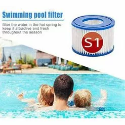 DECKON Lot De 4 Cartouches De Rechange S1 Pour Filtre De Piscine Intex 29001 - Pour Jardin Extérieur Type S1 PureSpa Easy Set - Cartouches Pour Filtre à Jacuzzi - Filtre S1 -Pompe et filtre de piscine Soldes 60684280 4