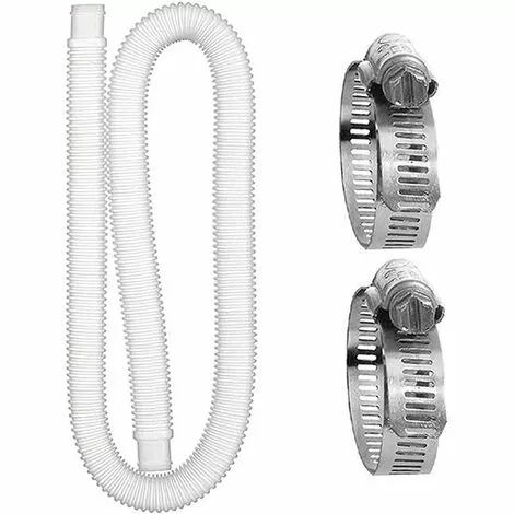 BENOBBY KIDS Tuyau De Rechange Pour Piscine, Tuyau De Piscine Avec 2 Raccords Métalliques Pour Piscine Hors Sol, Tuyau De Rechange Pour Filtre De Piscine 1 BENOBBY KIDS Tuyau De Rechange Pour Piscine, Tuyau De Piscine Avec 2 Raccords Métalliques Pour Piscine Hors Sol, Tuyau De Rechange Pour Filtre De Piscine