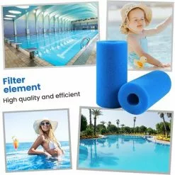ZOLGINAH 2 Pièces Filtre En Mousse Pour Spa, Filtre A, Éponge Filtrante Type A，Filtre En Mousse，Cartouche De Filtre En Mousse Réutilisables Et Lavables，Mousse Pour Piscine，Spa，Jacuzzi -Pompe et filtre de piscine Soldes 60724892 5
