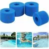FUHUIDATRADING Éponge Filtrante Type A, Lot De 4 Filtres De Piscine, Filtre Éponge Cartouche, Mousse Pour Filtre Piscine, Réutilisables Et Lavables, Pour Spa, Piscine