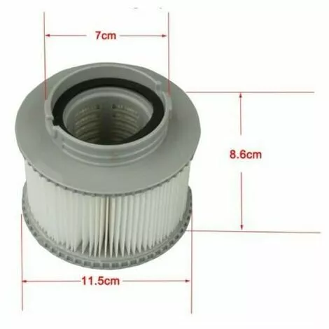DONTODENT Cartouche Filtrante, Cartouches Filtrantes De Remplacement Filtre Cartouches Passoire Pour Les Modèles Bain À Remous Spas Piscine Pour Mspa FD2089 (2 Pcs) 3 DONTODENT Cartouche Filtrante, Cartouches Filtrantes De Remplacement Filtre Cartouches Passoire Pour Les Modèles Bain À Remous Spas Piscine Pour Mspa FD2089 (2 Pcs) – Image 3