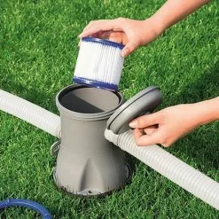 LIFCAUSAL Élément Filtrant De Piscine Filtre De Rechange Pour Cartouche De Filtre De Piscine Réutilisable Compatible Avec Les Accessoires De Piscine Domestique Bestway VII/Intex D -Pompe et filtre de piscine Soldes 61201099 3