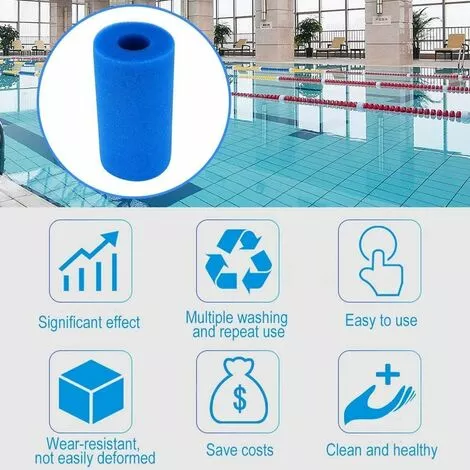 3 Filtres De Piscine En Mousse Réutilisables Et Lavables Pour Spa De Type A GrooFoo 5 3 Filtres De Piscine En Mousse Réutilisables Et Lavables Pour Spa De Type A GrooFoo – Image 5