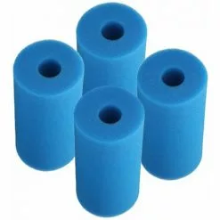 LIFCAUSAL Filtre En Mousse De Piscine éponge Filtre à Cartouche Lavable Réutilisable Pour Remplacement D'aquarium De Piscine Pour Filtre De Type A Bleu 21 * 10 * 9 Cm 4PCS / Pack