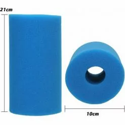 LIFCAUSAL Filtre En Mousse De Piscine éponge Filtre à Cartouche Lavable Réutilisable Pour Remplacement D'aquarium De Piscine Pour Filtre De Type A Bleu 21 * 10 * 9 Cm 4PCS / Pack -Pompe et filtre de piscine Soldes 63587560 4