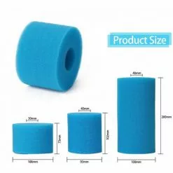 LIFCAUSAL Cartouche D'éponge En Mousse De Filtre De Piscine Réutilisable Lavable Pour Intex Type A (108*73*40mm) -Pompe et filtre de piscine Soldes 63587579 4