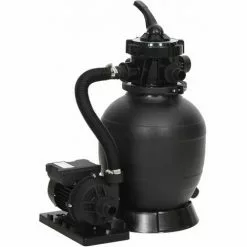 SUPERMARKET Filtre à Sable De Piscine Avec Vanne 6 Voies Noir SUHB-93395