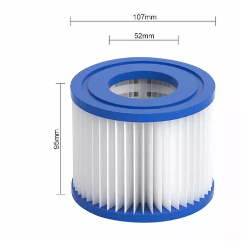 TANCYCO Cartouches De Filtre De Piscine Pour Remplacement De Pompes De Filtre De Piscine De Filtre à Cartouche Intex Type D 1 TANCYCO Cartouches De Filtre De Piscine Pour Remplacement De Pompes De Filtre De Piscine De Filtre à Cartouche Intex Type D