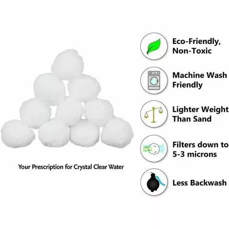 Filtre De Piscine De Réservoir De Poissons De Boule De Poils De Nitrification De Ménage (700g),HANBING 4 Filtre De Piscine De Réservoir De Poissons De Boule De Poils De Nitrification De Ménage (700g),HANBING – Image 4