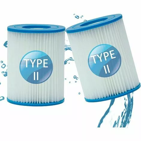 SINCèREETALI Filtre De Piscine Pour Bestway Type II, Accessoires De Filtre De Piscine Gonflable De Rechange Pour Spa, Filtre De Piscine Pour Jardin Extérieur, Cartouche Lavable Et Réutilisable, 4,17 X 5,35 Pouces (2 PCS) 1 SINCèREETALI Filtre De Piscine Pour Bestway Type II, Accessoires De Filtre De Piscine Gonflable De Rechange Pour Spa, Filtre De Piscine Pour Jardin Extérieur, Cartouche Lavable Et Réutilisable, 4,17 X 5,35 Pouces (2 PCS)