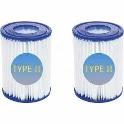SINCèREETALI Lot De 2 Cartouches De Filtre De Piscine De Type II – Compatible Avec Les Filtres Bestway 58094 – Accessoires De Filtre De Piscine Gonflable De Rechange Pour Spa