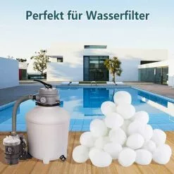 FOZIY Boules Filtrantes Pour Systèmes De Filtration à Sable, Boules Filtrantes De 700 G Remplacent 25 Kg De Sable Filtrant, Boules Filtrantes Pour Filtres De Piscine, Systèmes De Filtration De Piscine, Pompes De Filtration，Fonepro -Pompe et filtre de piscine Soldes 63839203 5