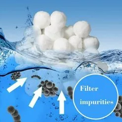 FOZIY Boules De Filtre,Balles Filtrantes 700g Peut Remplacer 25 Kg Sable Filtrant Sable De Quartz,Média Filtre à Fibres Utilisées Dans Les Piscines, Filtres à Sable, Filtration D'eau.，Fonepro -Pompe et filtre de piscine Soldes 63839723 4