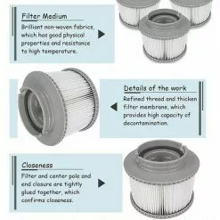 FOZIY Filtres De Spa - Filtres De Rechange,Fonepro 7 FOZIY Filtres De Spa - Filtres De Rechange,Fonepro -Pompe et filtre de piscine Soldes 63841235 3
