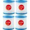 MOWZE For Intex Piscine Cartouche De Filtre Type H 29007 Pour Filtre Pompes 28601, 28602 (4 PCS) 4 PCS