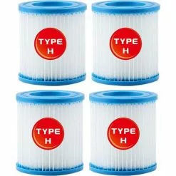 MOWZE For Intex Piscine Cartouche De Filtre Type H 29007 Pour Filtre Pompes 28601, 28602 (4 PCS) 4 PCS