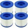 MOWZE Filtre Spa Infinite A Visser, Cartouche Filtre à Vis Pour Spa Gonflable Pas De Vis 60mm, Cartouche Filtre Pour Spa, Compatible Pour Cosy Spa, Clever Spa Et De Plus (4 Pièces) 4 Pièces
