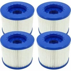 MOWZE Filtre Spa Infinite A Visser, Cartouche Filtre à Vis Pour Spa Gonflable Pas De Vis 60mm, Cartouche Filtre Pour Spa, Compatible Pour Cosy Spa, Clever Spa Et De Plus (4 Pièces) 4 Pièces