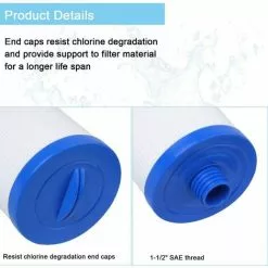 MOWZE PWW50 Pour Filtre De Remplacement Pour Spa Pleatc Spa, Compatible Avec Unicel 6CH-940, Filbur FC-0359, Waterways 817-0050 Skimmer Aber Hot Tubs -Pompe et filtre de piscine Soldes 63869955 3