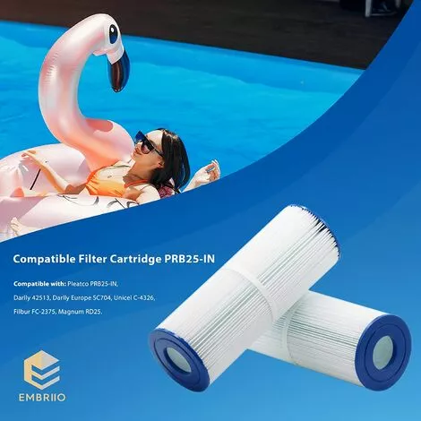 MOWZE Cartouche De Rechange Pour Pompe De Filtre PRB25-IN Convient Pour Pleatco PRB25-IN Darlly 42513 Europe SC704 Unicel C-4326 FC-2375 Magnum RD25 Spa - Eau Propre Et Salubre - 2 Pack 2 Pack 3 MOWZE Cartouche De Rechange Pour Pompe De Filtre PRB25-IN Convient Pour Pleatco PRB25-IN Darlly 42513 Europe SC704 Unicel C-4326 FC-2375 Magnum RD25 Spa - Eau Propre Et Salubre - 2 Pack 2 Pack – Image 3