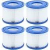MOWZE Lot De 4 Cartouche De Rechange Pour Filtre Cartouche Filtrante VI,pour Pool Filtre à Cartouche Piscine