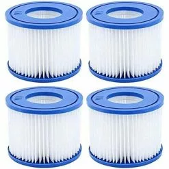 MOWZE Lot De 4 Cartouche De Rechange Pour Filtre Cartouche Filtrante VI,pour Pool Filtre à Cartouche Piscine