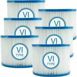 MOWZE Filtre Spa Pour Type VI,Filtre Spa Pour Lay-z-Spa,Cartouche Defiltre Piscine Type VI,pour Type VI 58323,58239,pour 90352E 6 Pack