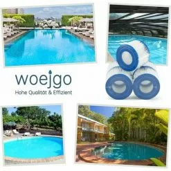 GroupM 12 Pièces Filtre Pompe Gonflable Source Chaude Piscine élément Filtrant Accessoires De Remplacement élément Filtrant -Pompe et filtre de piscine Soldes 63890273 4