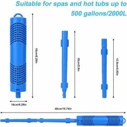 ROSIER Filtre Spa Dure 4 Mois Cartouches De Filtres De Piscine à Cartouche Pièces Minérales Pour Spa Et Jacuzzi Cartouche Filtrante Pour Piscine Et Spa Cartouche Spa Bâton Filtre De Piscine, 2 Pièces,—VEBTles 8 ROSIER Filtre Spa Dure 4 Mois Cartouches De Filtres De Piscine à Cartouche Pièces Minérales Pour Spa Et Jacuzzi Cartouche Filtrante Pour Piscine Et Spa Cartouche Spa Bâton Filtre De Piscine, 2 Pièces,—VEBTles -Pompe et filtre de piscine Soldes 63909392 4