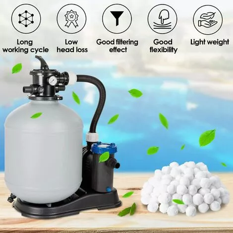 AICOK Balles Filtrantes, Boules De Filtre De Piscine 700g, Alternative Pour 25kg De Sable Filtrant, Filtre Pour Piscine, Adaptent à Tous Les Filtres à Sable Ou Verre Existants, Bon Effet De Filtre 1 AICOK Balles Filtrantes, Boules De Filtre De Piscine 700g, Alternative Pour 25kg De Sable Filtrant, Filtre Pour Piscine, Adaptent à Tous Les Filtres à Sable Ou Verre Existants, Bon Effet De Filtre