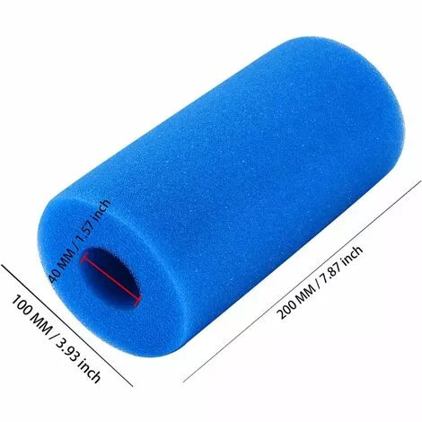 AOUGO Cartouche De Filtre En Mousse De Piscine Cartouche De Filtre à Eau Réutilisable Lavable Colonne D'éponge De Filtre De Piscine 2 AOUGO Cartouche De Filtre En Mousse De Piscine Cartouche De Filtre à Eau Réutilisable Lavable Colonne D'éponge De Filtre De Piscine – Image 2