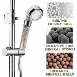 LTS FAFA Pommeau De Douche À Économie D'eau De Douche À Main Led Pommeau De Douche À 3 Couleurs Changeantes Avec Filtre - Grand -Pompe et filtre de piscine Soldes 64033980 3