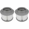 LYCXAMES Lot De 2 Cartouches Filtrantes Pour Piscine, Accessoires De Filtre De Nettoyage De Piscine Gonflable De Rechange Pour Spa, Cartouche De Filtre Antimicrobienne Pour Spa Facile à Installer