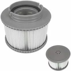 LYCXAMES Lot De 2 Cartouches Filtrantes Pour Piscine, Accessoires De Filtre De Nettoyage De Piscine Gonflable De Rechange Pour Spa, Cartouche De Filtre Antimicrobienne Pour Spa Facile à Installer -Pompe et filtre de piscine Soldes 64083437 3