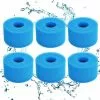 HEGUYEY 6pcs Éponge Filtrante Type S1, Cartouche De Filtre En Mousse, Mousse Pour Filtre Piscine, Réutilisables Et Lavables, Filtre En Mousse Pour Spa, Piscine, Jacuzzi