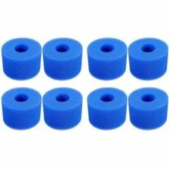 CARILLONSàVENT 8 Pièces Éponge Filtrante Type S1, Cartouche De Filtre En Mousse, Mousse Pour Filtre Piscine, Réutilisables Et Lavables, Filtre En Mousse Pour Spa, Piscine, Jacuzzi Carivent