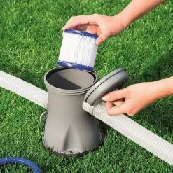 TANCYCO Élément Filtrant De Piscine Filtre De Rechange Pour Cartouche De Filtre De Piscine Réutilisable Compatible Avec Les Accessoires De Piscine Domestique Bestway VII/Intex D -107*95mm -Pompe et filtre de piscine Soldes 64277643 3