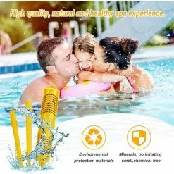 CESIèCLEFOU Filtre Spa Dure 4 Mois Cartouches De Filtres De Piscine à Cartouche Pièces Minérales Pour Spa Et Jacuzzi Cartouche Filtrante Pour Piscine Et Spa Cartouche Spa Bâton Filtre De Piscine, 2 Pièces Jaune Lefou -Pompe et filtre de piscine Soldes 64441285 3