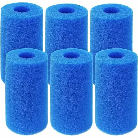 CESIèCLEFOU Éponge Filtrante, 6 Paquets Filtre Piscine En Mousse Pour Cartouche, Réutilisable Lavable Outil De Nettoyage D' Éponge Filtrante Lefou 1 CESIèCLEFOU Éponge Filtrante, 6 Paquets Filtre Piscine En Mousse Pour Cartouche, Réutilisable Lavable Outil De Nettoyage D' Éponge Filtrante Lefou