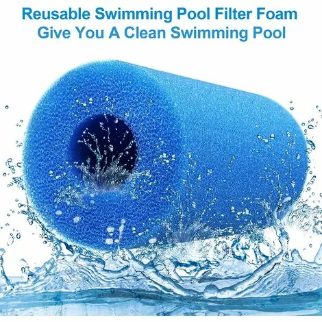 CESIèCLEFOU Éponge Filtrante, 6 Paquets Filtre Piscine En Mousse Pour Cartouche, Réutilisable Lavable Outil De Nettoyage D' Éponge Filtrante Lefou 2 CESIèCLEFOU Éponge Filtrante, 6 Paquets Filtre Piscine En Mousse Pour Cartouche, Réutilisable Lavable Outil De Nettoyage D' Éponge Filtrante Lefou – Image 2