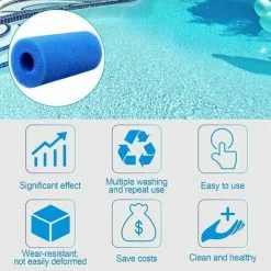CESIèCLEFOU Éponge Filtrante, 6 Paquets Filtre Piscine En Mousse Pour Cartouche, Réutilisable Lavable Outil De Nettoyage D' Éponge Filtrante Lefou 9 CESIèCLEFOU Éponge Filtrante, 6 Paquets Filtre Piscine En Mousse Pour Cartouche, Réutilisable Lavable Outil De Nettoyage D' Éponge Filtrante Lefou -Pompe et filtre de piscine Soldes 64448807 5